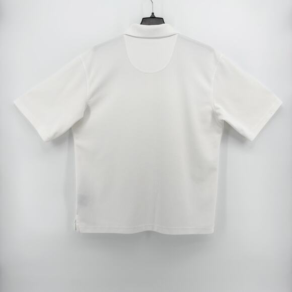 Cypress Club Performance Polo Shirt Men’s Medium White Short Sleeve Athletic Fit - Picture 7 of 9